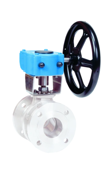 AB Gearbox - Manual Part Turn Gearbox with valve