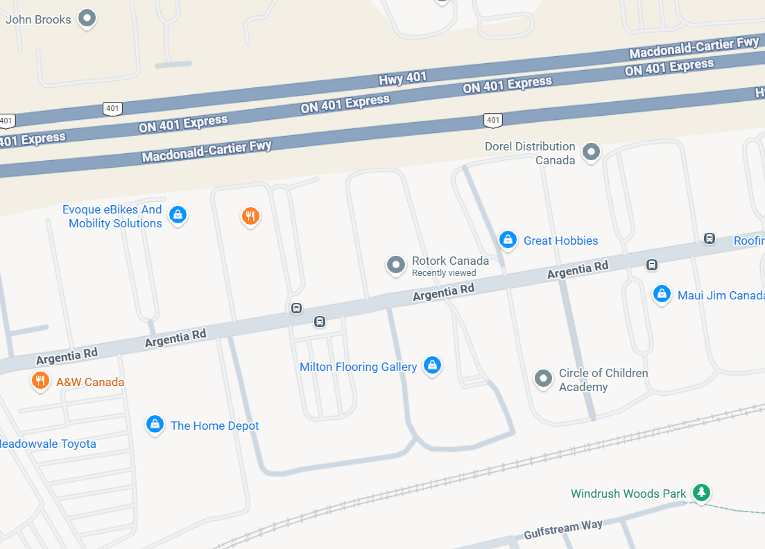Mississauga Service Centre map