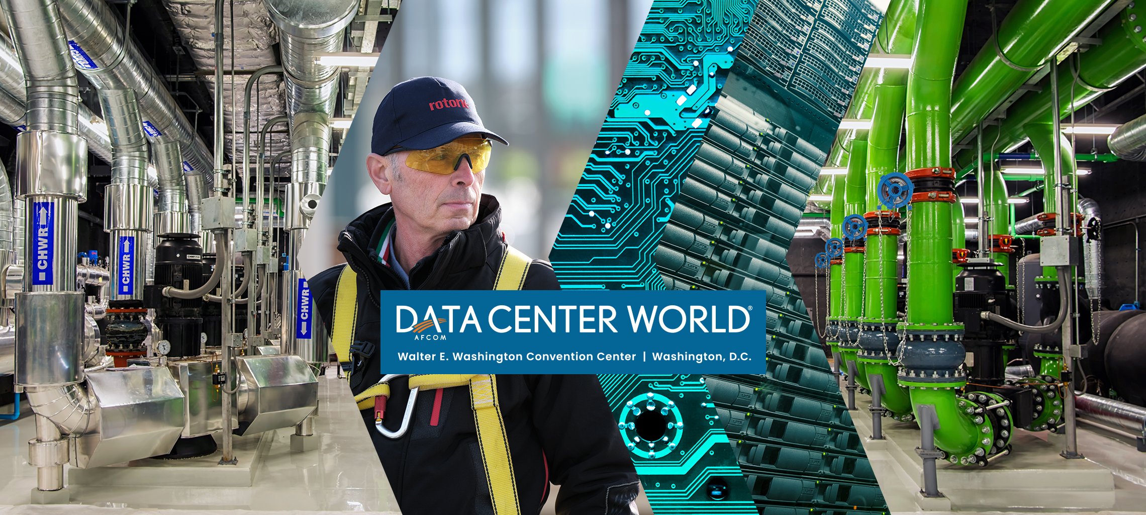 Data center world banner
