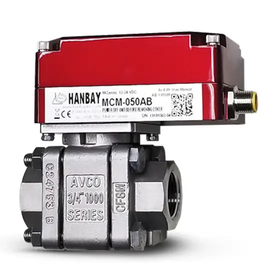 Hanbay Actuator AVCO Ball Valve MCM 1933TT SE 075 BAV90 LH 