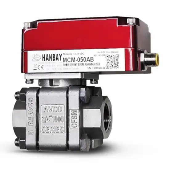 Hanbay Actuator AVCO Ball Valve MDM 1933TT SE 075 BAV45 LH 