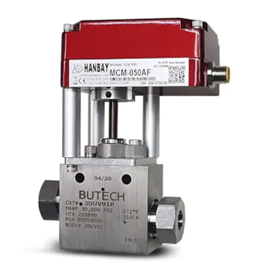Hanbay Actuator BuTech High Pressure Valve MCM 30UV91R 