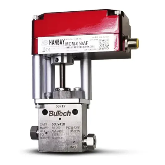 Hanbay Actuator BuTech High Pressure Valve MCM 60UV41R 