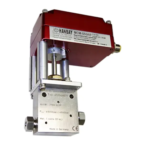 Hanbay Actuator Maximator High Pressure Valve MCM 65V4H071 