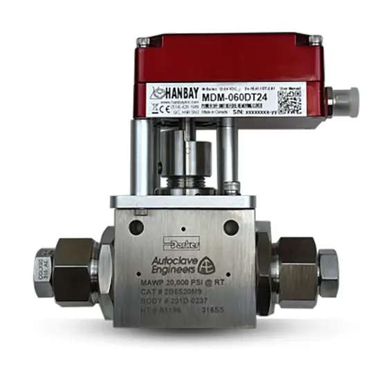 Hanbay Actuator Parker Ball Valve MDM 2B6S20M9 