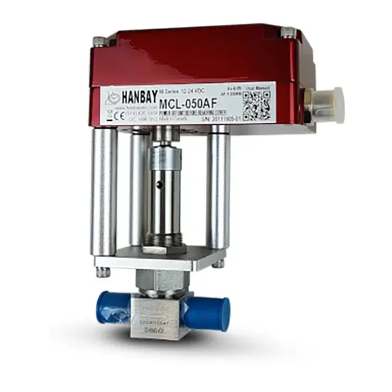 Hanbay Actuator Parker Needle Valve MCL 4BMW VCR 
