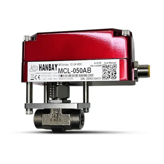 Hanbay Actuator Parker Needle Valve MCL 4F V6LN SS 