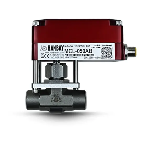 Hanbay Actuator Parker Needle Valve MCL 6F V8LR SS 