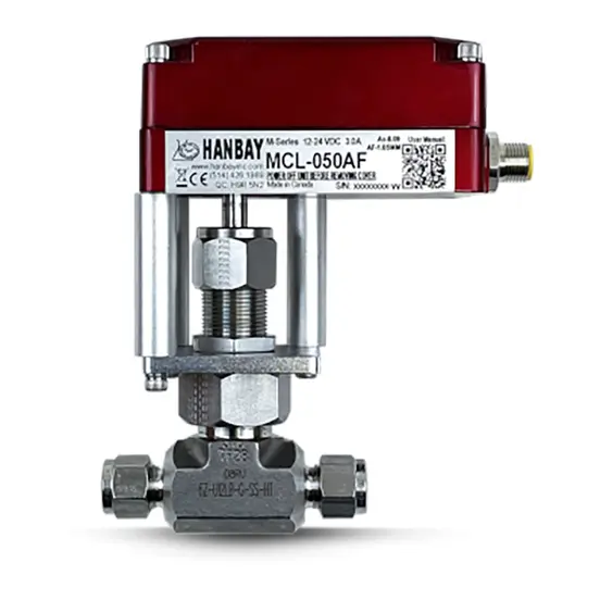 Hanbay Actuator Parker Needle Valve MCL 6Z U12LB G SS 