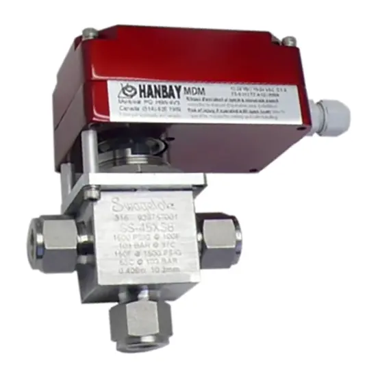 Hanbay Actuator Swagelok Ball Valve MDM SS 45XS8 
