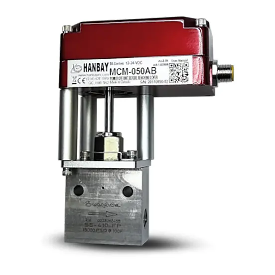 Hanbay Actuator Swagelok High Pressure Valve MCM SS 410 FP 
