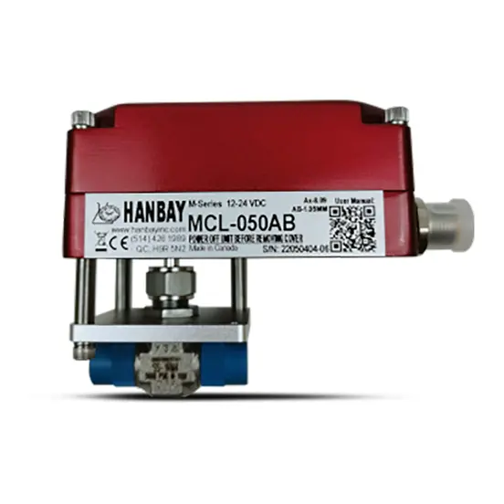 Hanbay Actuator Swagelok Needle Valve MCL 050AB SS 1RM4 