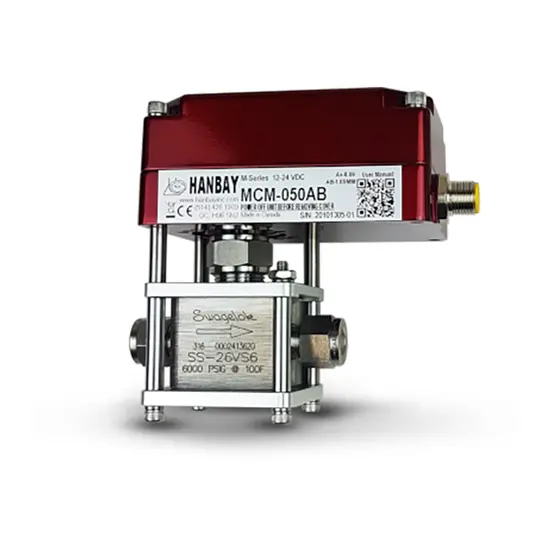 Hanbay Actuator Swagelok Needle Valve MCL SS 26VS6 