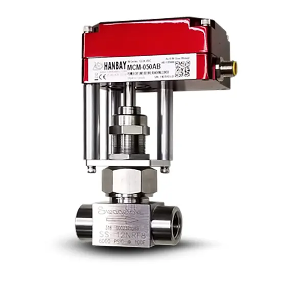 Hanbay Actuator Swagelok Needle Valve MCM SS 12NRF8 