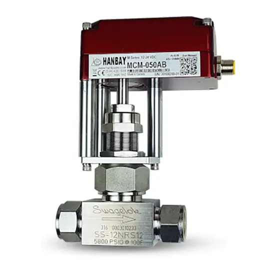 Hanbay Actuator Swagelok Needle Valve MCM SS 12NRS12 