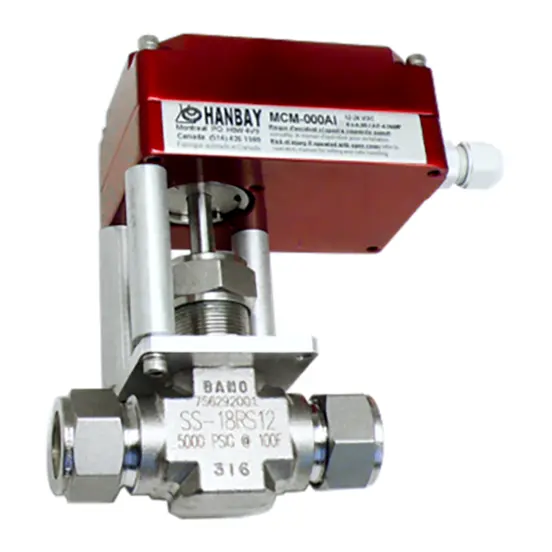 Hanbay Actuator Swagelok Needle Valve MCM SS 18RS12 