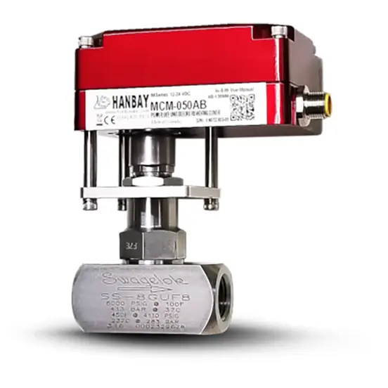 Hanbay Actuator Swagelok Needle Valve MCM SS SS 8GUF8 