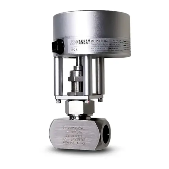 Hanbay Actuator Swagelok Needle Valve RCM SS 12NBSW16T 