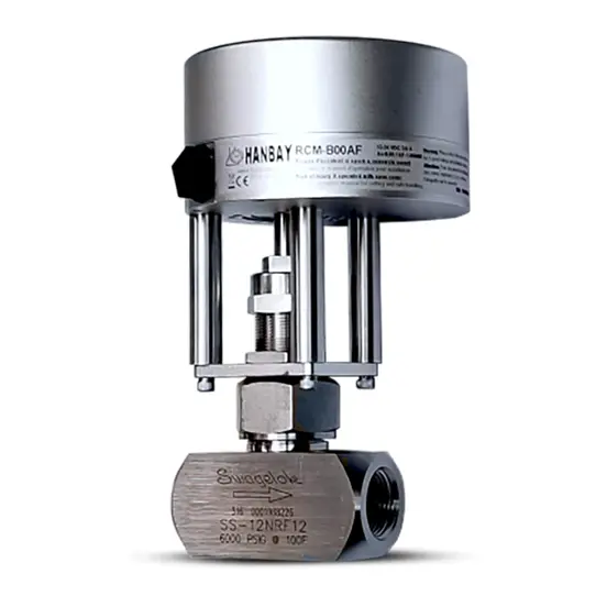 Hanbay Actuator Swagelok Needle Valve RCM SS 12NRF12 