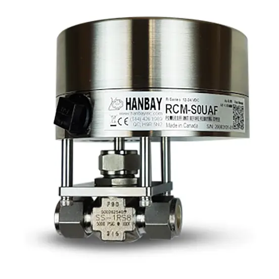 Hanbay Actuator Swagleok Needle Valve RCM SS 1RS8 