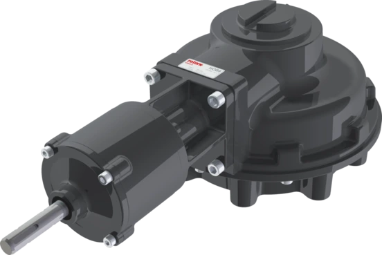 HOB MPR Gearbox - Hand Operated Bevel with Modular Planetary Reducer - Black
