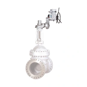 IB Gearbox - Multi Turn Bevel Gearbox with auxiliary spur gearbox and valve - motorised