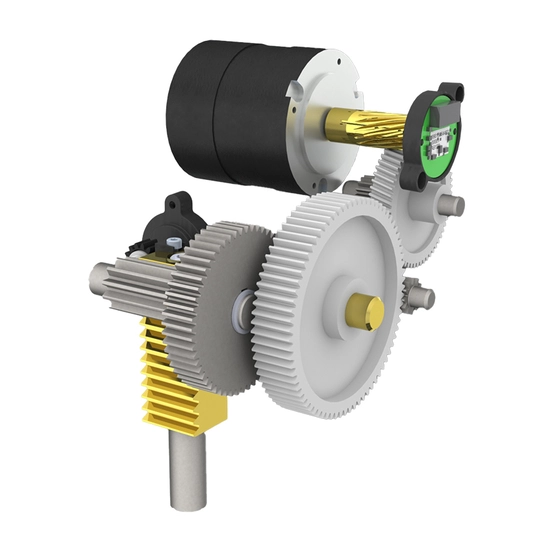 CVA Range Precision Modulating Actuator - CVL linear output drive gearing model