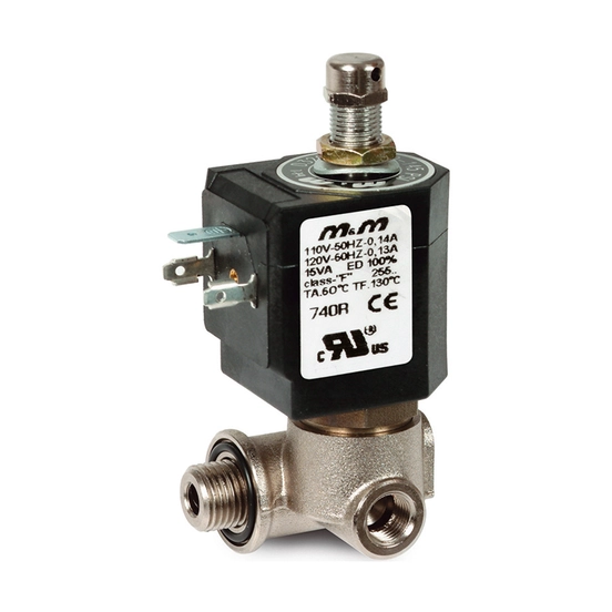 M&M - D326 Series - Pilot Solenoid Valve with Manual Override - To Pilot PAVs