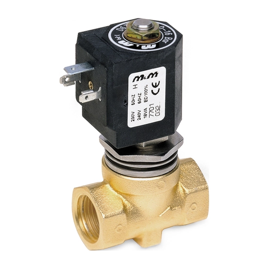M&M - D634-D636 - 2-2 way pilot operated solenoid valve