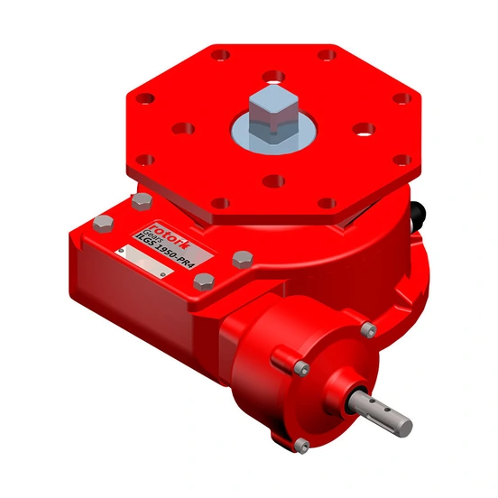 ILGS1950PR4 - single acting manual override part-turn gearbox - render