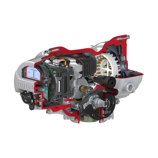 IQT3 Pro Actuator - Part Turn Electric Actuator Section cutaway