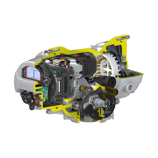 IQT3 Pro Actuator - Part Turn Electric Actuator Section cutaway