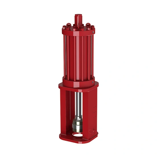 LP and LH Ranges - Pneumatic and hydraulic linear actuators - render